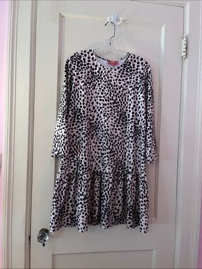 Kaeli Smith Long Sleeved Pink Dtess with Black Spots